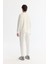 Erkek Ekru Bisiklet Yaka Pamuklu Baskılı Elastan Sweatshirt A42y1308 4