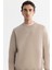 Erkek Taş Bisiklet Yaka İçi Şardonlu 3 İplik Sweatshirt B001033 2