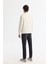 Erkek Ekru Bisiklet Yaka Pamuklu Baskılı Elastan Sweatshirt A42y1243 5
