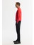 Erkek Kırmızı Bisiklet Yaka 3 Iplik Şardonlu Baskılı Sweatshirt A42y1306 3