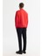 Erkek Kırmızı Bisiklet Yaka 3 Iplik Şardonlu Baskılı Sweatshirt A42y1306 4