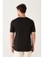 Erkek Siyah Ultrasoft Bisiklet Yaka Düz Modal T-Shirt B001171 4