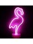 Neon Işıklı Flamingo Masa Gece Lambası 1