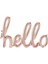 Rose Gold Hello El Yazı Şekilli Folyo Balon 1 Adet 1