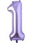 Mor Renk 1 Rakam Folyo Balon 100 cm 1