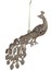Yılbaşı Ağacı Süsü Tavuskuşu Peacock Altın 16 cm 1