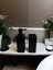 Modern Kare Banyo Seti: Sıvı Sabunluk ve Diş Fırçalık Siyah 1
