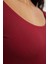Stil Kadın Fitted Vücuda Oturan Bluz Regular Örme Slim Kalıp 5
