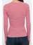 Stil Kadın Çıtçıtlı Fitted Vücuda Oturan Fitilli Esnek Bluz Regular Örme Slim Kalıp 5