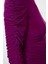Stil Kadın Büzgü Drape Detaylı Vücuda Oturan Bluz Regular Örme Fitted Kalıp 4