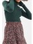 Stil Kadın Fitted Vücuda Oturan Parmak Detaylı Fitilli Esnek Bluz Crop Örme Slim Kalıp 1