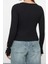 Stil Kadın Fiyonk ve Cut Out Detaylı Vücuda Oturan Bluz Örme Slim Kalıp 1