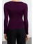 Stil Kadın Büzgü Drape Detaylı Fitted Vücuda Oturan Kollu Esnek Bluz Crop Örme Slim Kalıp 4