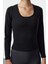 Kadın Crop Slim Fit Kalıp Fırçalı Soft Kumaş 2 Katlı Içi Pedli Reflektör Baskılı Yoga Spor Üst Bluz 1