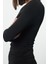 Kadın Regular Asimetrik Yaka Slim Kalıp Örme Büzgü Drape Fitted Vücuda Oturan Kollu Esnek Bluz 3
