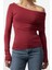 Stil Kadın Fitted Vücuda Oturan Esnek Bluz Regular Örme Slim Kalıp 3