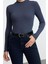 Stil Kadın Fitted Vücuda Oturan Kol Fitilli Esnek Bluz Regular Örme Slim Kalıp 2