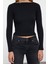 Stil Kadın Fitted Vücuda Oturan Fitilli Esnek Bluz Regular Örme Slim Kalıp Düşük Kol 3