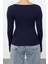 Stil Kadın 2li Paket Fitted Vücuda Oturan Pamuklu Esnek Bluz Regular Örme Slim Kalıp 4