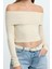 Stil Kadın Kısa Esnek Bluz Crop Örme Slim Kalıp 1