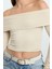 Stil Kadın Kısa Esnek Bluz Crop Örme Slim Kalıp 2