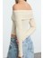 Stil Kadın Kısa Esnek Bluz Crop Örme Slim Kalıp 5