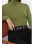 Stil Kadın Yumuşak Kumaşlı Fitted Vücuda Oturan Esnek Bluz Regular Örme Slim Kalıp 1