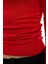 Stil Kadın Fitted Vücuda Oturan Büzgü Drape Detaylı Esnek Bluz Crop Örme Slim Kalıp Düşük Kol 4