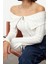 Stil Kadın Fermuar Detaylı Kısa Normal Kalıp Bluz Crop Örme Regular Kalıp Reglan Kol 1