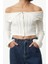 Stil Kadın Fermuar Detaylı Kısa Normal Kalıp Bluz Crop Örme Regular Kalıp Reglan Kol 2