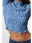 Stil Kadın Dokulu Fitted Vücuda Oturan Esnek Bluz Regular Örme Slim Kalıp 2