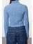 Stil Kadın Dokulu Fitted Vücuda Oturan Esnek Bluz Regular Örme Slim Kalıp 5