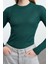 Stil Kadın Fitilli Esnek Fit Bluz Regular Örme Slim Kalıp 1