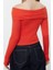 Stil Kadın Kısa Esnek Bluz Crop Örme Slim Kalıp 5