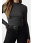 Stil Kadın Büzgü Drape Detaylı Normal Kalıp Bluz Regular Örme Slim Kalıp 1