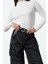 Stil Kadın Fitted Fermuarlı Biye Detaylı Fitilli Esnek Bluz Standart Örme Regular Kalıp Reglan Kol 1