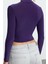 Stil Kadın Kolu Büzgü Detaylı Fitted Vücuda Oturan Esnek Bluz Crop Örme Slim Kalıp 5