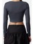 Stil Kadın Poliamid Fitted Vücuda Oturan Kollu Bluz Regular Örme Slim Kalıp 5