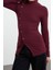 Stil Kadın Fitted Vücuda Oturan Düğme Detaylı Fitilli Esnek Bluz Regular Örme Slim Kalıp 2