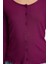 Stil Kadın Vücuda Oturan Düğmeli Kollu Fitilli Esnek Bluz Regular Örme Slim Fit Kalıp 4