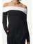 Stil Kadın -Beyaz Pamuklu Kısa Bluz Crop Örme Slim Kalıp Düşük Kol 2