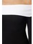 Stil Kadın -Beyaz Pamuklu Kısa Bluz Crop Örme Slim Kalıp Düşük Kol 4