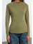 Kadın Moda Şık Regular Dik Yaka Slim Fit Kalıp Örme Care Collection Modal Nervürlü Normal Kalıp Bluz 1