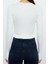 Stil Kadın Viskoz Yumuşak Kumaşlı Fitted Esnek Bluz Crop Örme Slim Kalıp 5