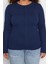 Stil Kadın Fitilli Bluz Crop Örme Fitted Kalıp Büyük Beden 3