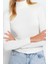 Stil Kadın Yumuşak Kumaşlı Fitted Vücuda Oturan Esnek Bluz Regular Örme Slim Kalıp 4