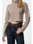 Stil Kadın Fitted Vücuda Oturan Crop Esnek Bluz Super Crop Örme Slim Kalıp 1
