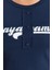Stil Kadın Baskılı Fitted Vücuda Oturan Esnek Ribana Bluz Crop Örme Slim Kalıp 5