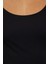 Kadın Moda Şık Üst Giyim Regular Havuz Yaka Slim Kalıp Örme Fitted Vücuda Oturan Esnek Bluz 5