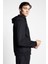 Siyah Erkek Fermuarlı Kapüşonlu Sweatshirt 23S-1241-23N 3